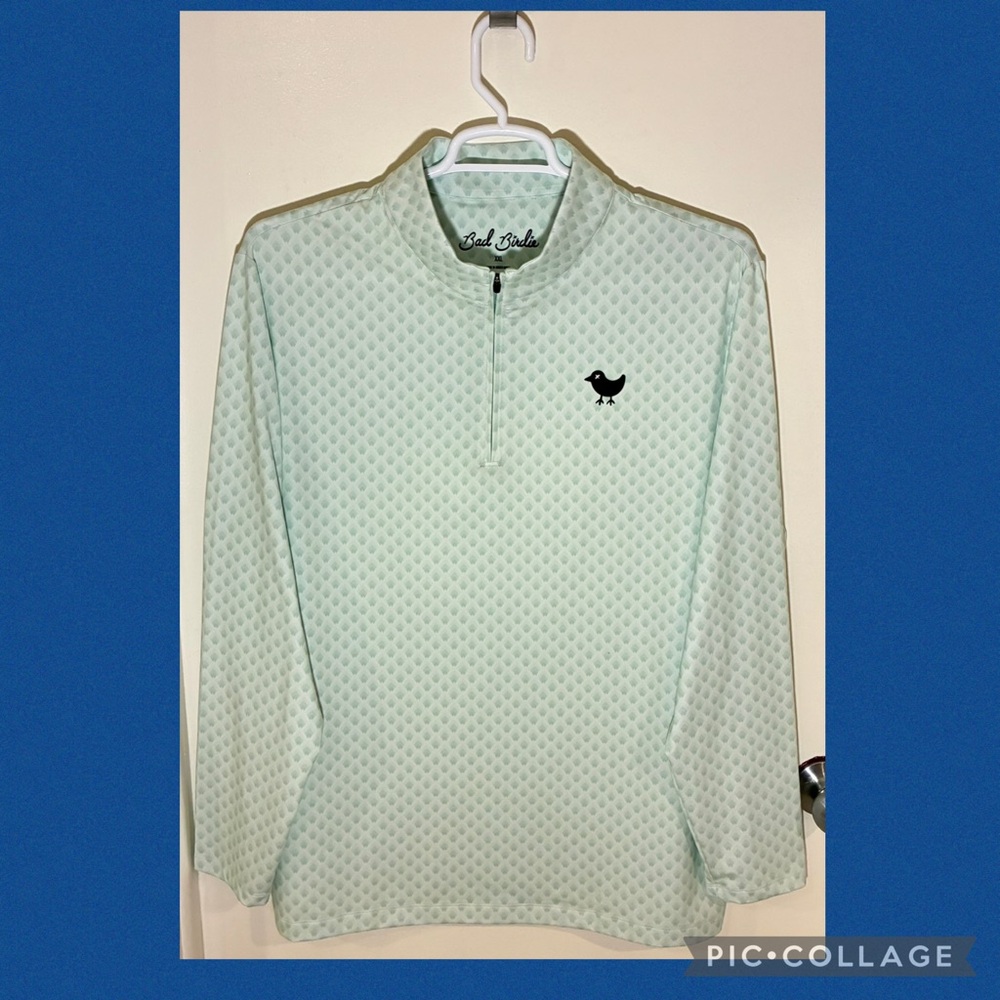 NWT Bad Birdie Horizon Quarter Zip Performance Pullover